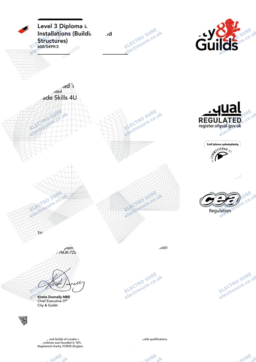 Level 3 Diploma — 2365-03 certificate (watermarked copy)